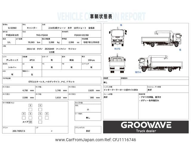 mitsubishi-fuso canter 2014 GOO_NET_EXCHANGE_0541786A30250502W003 image 2
