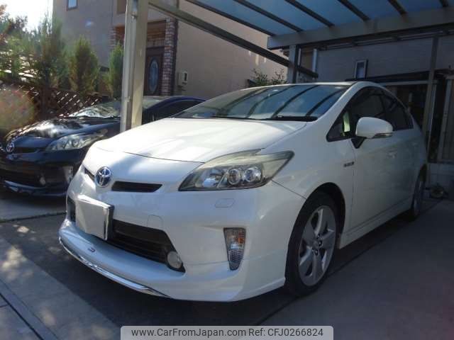 toyota prius 2012 -TOYOTA 【滋賀 300ﾘ 100】--Prius DAA-ZVW30--ZVW30-5458097---TOYOTA 【滋賀 300ﾘ 100】--Prius DAA-ZVW30--ZVW30-5458097- image 1