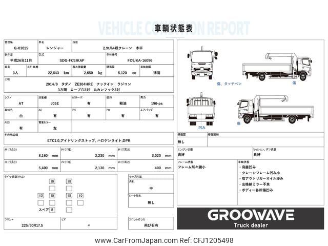 hino ranger 2014 GOO_NET_EXCHANGE_0541786A30250527W001 image 2