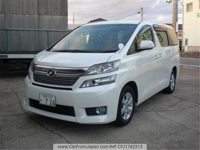 toyota vellfire 2012 CFJ1762315 image 1