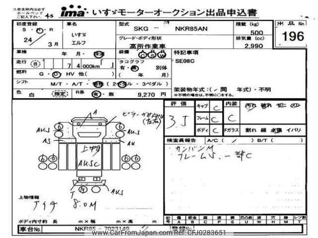 isuzu elf-truck 2012 -ISUZU--Elf NKR85-7023149---ISUZU--Elf NKR85-7023149- image 1