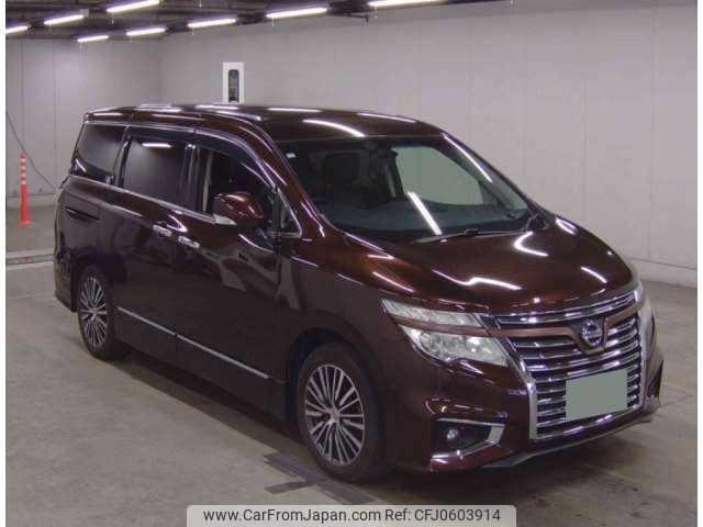 nissan elgrand 2014 -NISSAN 【京都 359ﾏ 23】--Elgrand DBA-TE52--TE52-075085---NISSAN 【京都 359ﾏ 23】--Elgrand DBA-TE52--TE52-075085- image 1