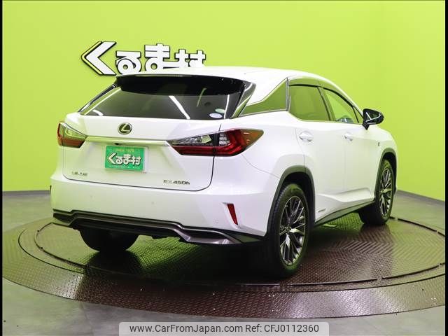 lexus rx 2018 -TOYOTA--ﾚｸｻｽ RX450h 2WD DAA-GYL20W--GYL20-0007605---TOYOTA--ﾚｸｻｽ RX450h 2WD DAA-GYL20W--GYL20-0007605- image 2