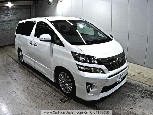 toyota vellfire 2013 -TOYOTA 【三河 302ぬ6647】--Vellfire ANH20W-8276640---TOYOTA 【三河 302ぬ6647】--Vellfire ANH20W-8276640- image 1