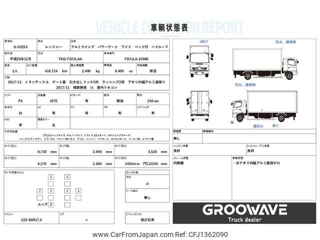 hino ranger 2017 GOO_NET_EXCHANGE_0541786A30250701W004 image 2