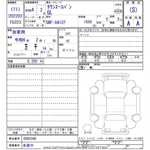 2022 Toyota Townace Van S413? - Car Price $18,300
