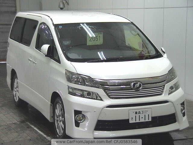 toyota vellfire 2012 -TOYOTA 【青森 311ｻ1111】--Vellfire ANH25W-8037383---TOYOTA 【青森 311ｻ1111】--Vellfire ANH25W-8037383- image 1