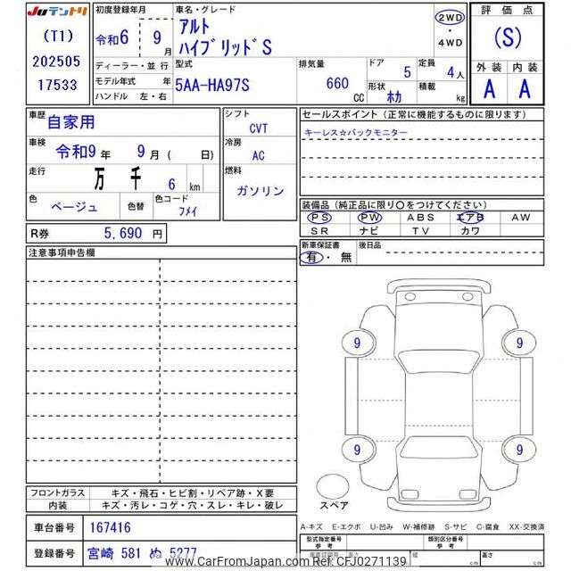 2024 Suzuki Alto HA97S - Car Price $9,595
