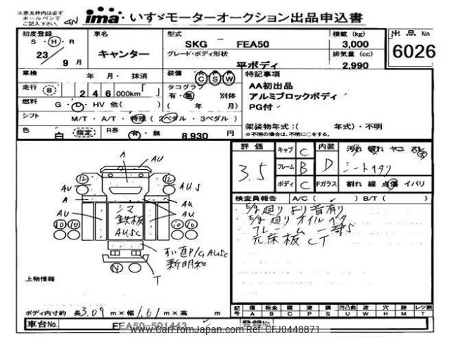 mitsubishi-fuso canter 2011 -MITSUBISHI--Canter FEA50-501443---MITSUBISHI--Canter FEA50-501443- image 1