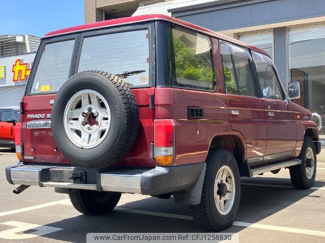 toyota land-cruiser-prado 1992 -TOYOTA--Land Cruiser Prado LJ78G--0025489---TOYOTA--Land Cruiser Prado LJ78G--0025489- image 2