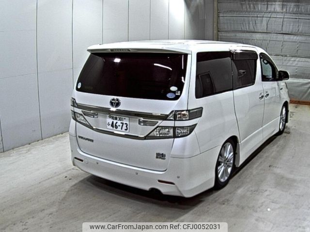 toyota vellfire 2012 -TOYOTA 【和泉 301ふ4673】--Vellfire ATH20W--ATH20-8005933---TOYOTA 【和泉 301ふ4673】--Vellfire ATH20W--ATH20-8005933- image 2