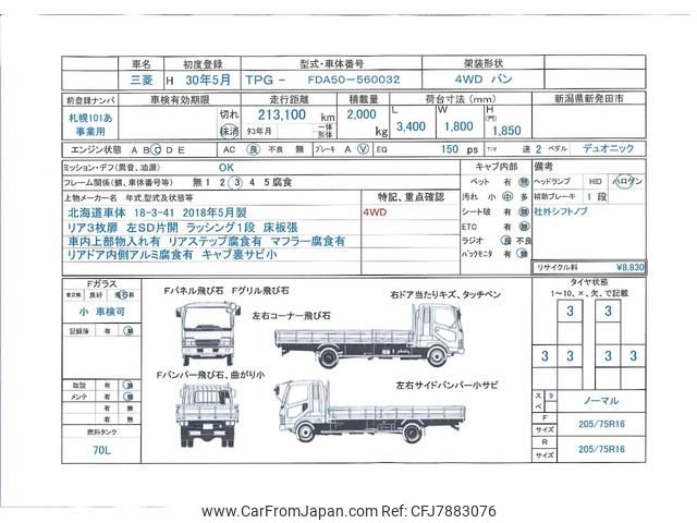 mitsubishi-fuso canter 2018 GOO_NET_EXCHANGE_1201187A30221007W001 image 2