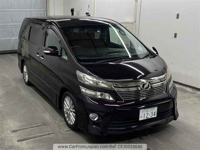 toyota vellfire 2011 -TOYOTA 【川越 332セ1234】--Vellfire ANH20W-8195783---TOYOTA 【川越 332セ1234】--Vellfire ANH20W-8195783- image 1