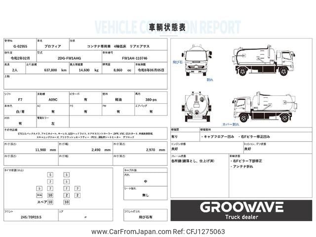 hino profia 2020 GOO_NET_EXCHANGE_0541786A30250611W007 image 2