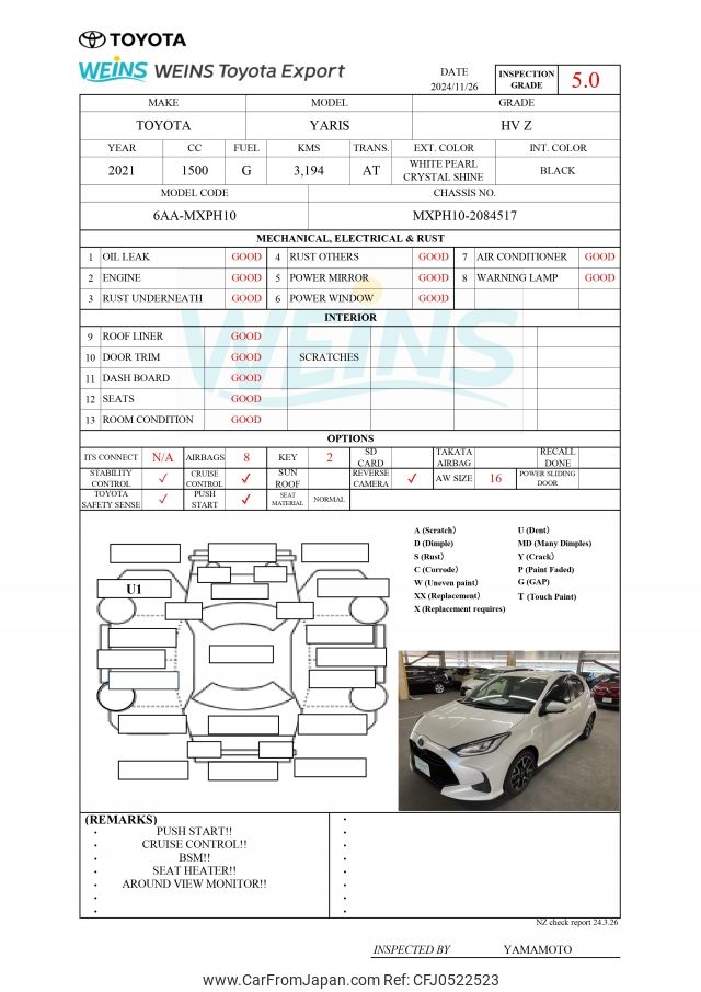 toyota yaris 2021 MXPH10-2084517 image 2