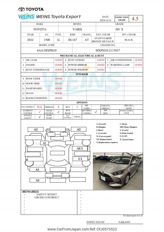 toyota yaris 2022 MXPH10-2115037 image 2