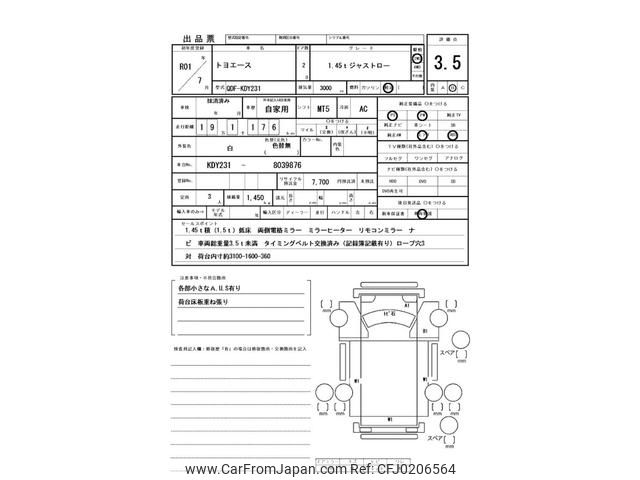 toyota toyoace 2019 GOO_NET_EXCHANGE_0400861A30240910W001 image 2