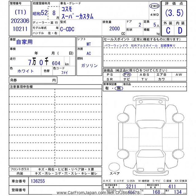 1977 Mazda Cosmo CDC - Car Price $30,483