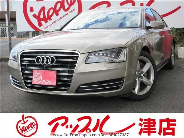 audi a8 2013 -AUDI--Audi A8 DBA-4HCGWF--WAUZZZ4H5DN034605---AUDI--Audi A8 DBA-4HCGWF--WAUZZZ4H5DN034605- image 1