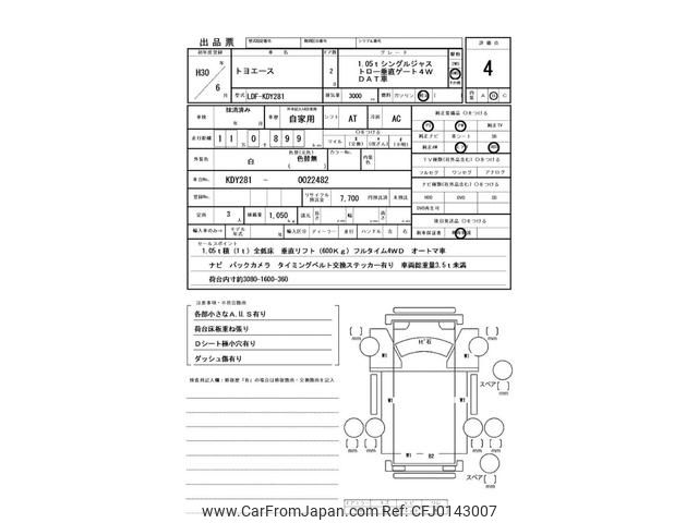 toyota toyoace 2018 GOO_NET_EXCHANGE_0400861A30240826W001 image 2