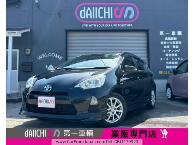 toyota aqua 2013 -TOYOTA 【新潟 502ｾ 589】--AQUA DAA-NHP10--NHP10-6195918---TOYOTA 【新潟 502ｾ 589】--AQUA DAA-NHP10--NHP10-6195918- image 1