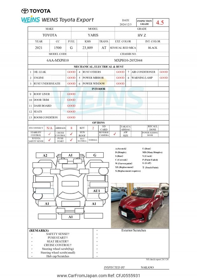 toyota yaris 2021 MXPH10-2052044 image 2