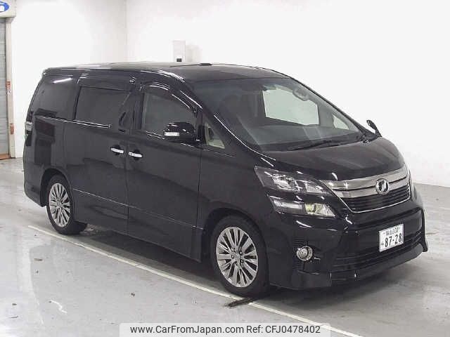 toyota vellfire 2013 -TOYOTA 【福山 300ﾗ8728】--Vellfire ANH20W--8302217---TOYOTA 【福山 300ﾗ8728】--Vellfire ANH20W--8302217- image 1