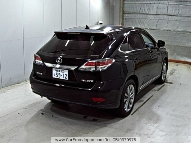 lexus rx 2012 -LEXUS 【岐阜 303な5912】--Lexus RX AGL10W--AGL10-2436742---LEXUS 【岐阜 303な5912】--Lexus RX AGL10W--AGL10-2436742- image 2