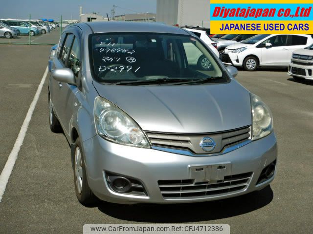 nissan note 2010 No.12707 image 1