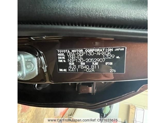 toyota vitz 2011 -TOYOTA--Vitz DBA-NSP130--NSP130-2052907---TOYOTA--Vitz DBA-NSP130--NSP130-2052907- image 2
