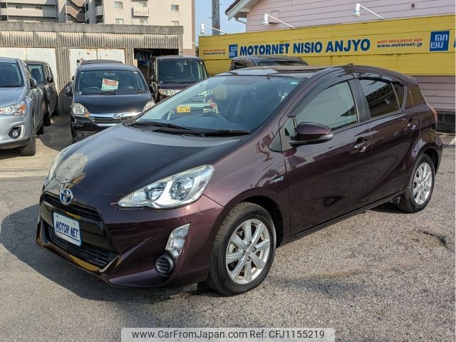 toyota aqua 2015 -TOYOTA--AQUA DAA-NHP10--NHP10-2444097---TOYOTA--AQUA DAA-NHP10--NHP10-2444097- image 1
