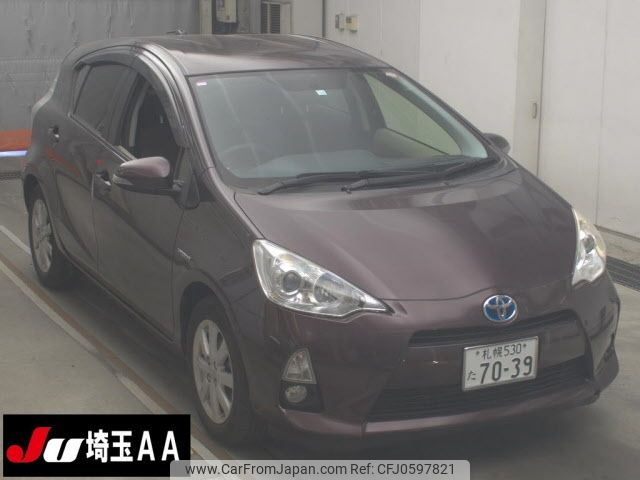 toyota aqua 2014 -TOYOTA 【札幌 530ﾀ7039】--AQUA NHP10-2391502---TOYOTA 【札幌 530ﾀ7039】--AQUA NHP10-2391502- image 1