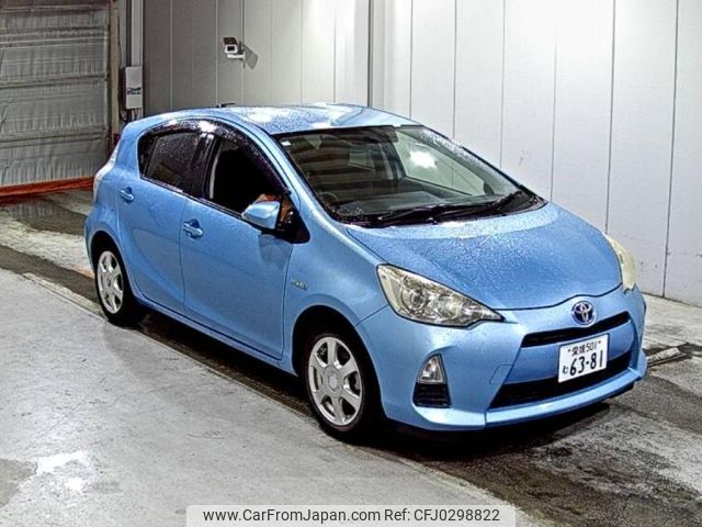 toyota aqua 2012 -TOYOTA 【愛媛 501む6381】--AQUA NHP10-2084824---TOYOTA 【愛媛 501む6381】--AQUA NHP10-2084824- image 1