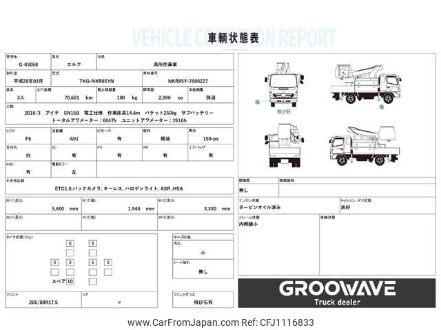 isuzu elf-truck 2016 GOO_NET_EXCHANGE_0541786A30250502W008 image 2