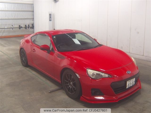 subaru brz 2012 -SUBARU 【群馬 302ｾ8302】--BRZ ZC6--006663---SUBARU 【群馬 302ｾ8302】--BRZ ZC6--006663- image 1