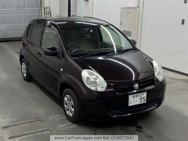 toyota passo 2012 -TOYOTA 【群馬 502フ55】--Passo KGC30-0120817---TOYOTA 【群馬 502フ55】--Passo KGC30-0120817- image 1