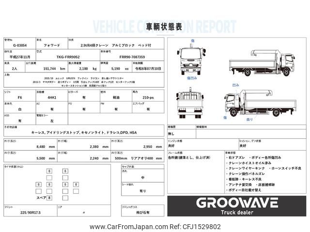 isuzu forward 2015 CFJ1529802 image 2