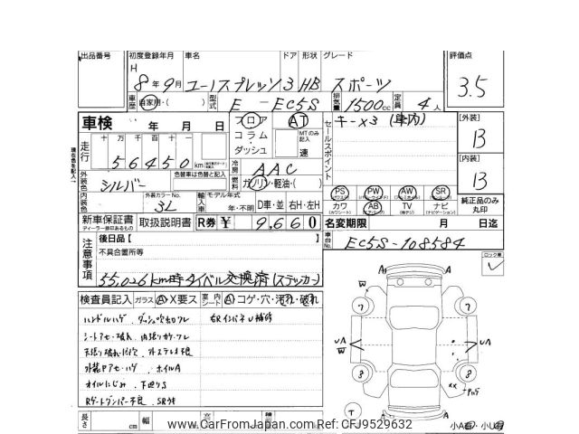 YOKO様　確認ページ 1996 Mazda Eunos Presso EC5S - Car Price $8,435
