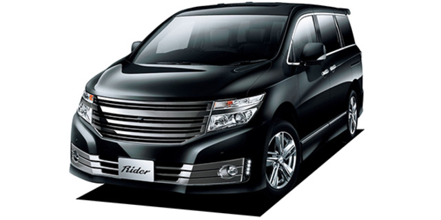 Nissan Elgrand Rider Black Line Black Leather Seat Specs