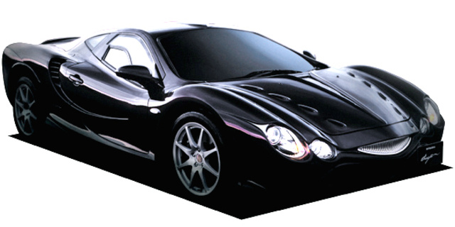1/43 OROCHI 大蛇　MITUOKA gloss Black 1/43 OROCHI 大蛇 MITUOKA gloss Black Mitsuoka Motors Orochi