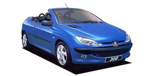 Peugeot 206 Cc S16 Specs, Dimensions and Photos | CAR FROM JAPAN