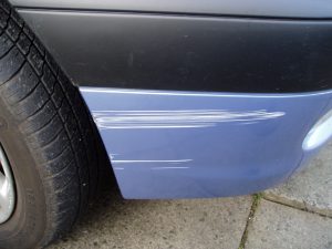 With small gouges, you can easily fix them with paints car Gouges and Scrapes