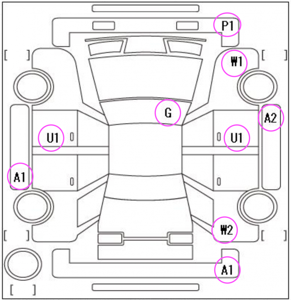 Sample Car inspection markings