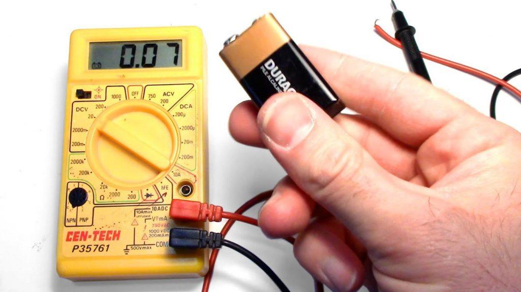 use a volt meter