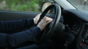 Positioning hands when driving car Positioning hands when driving car