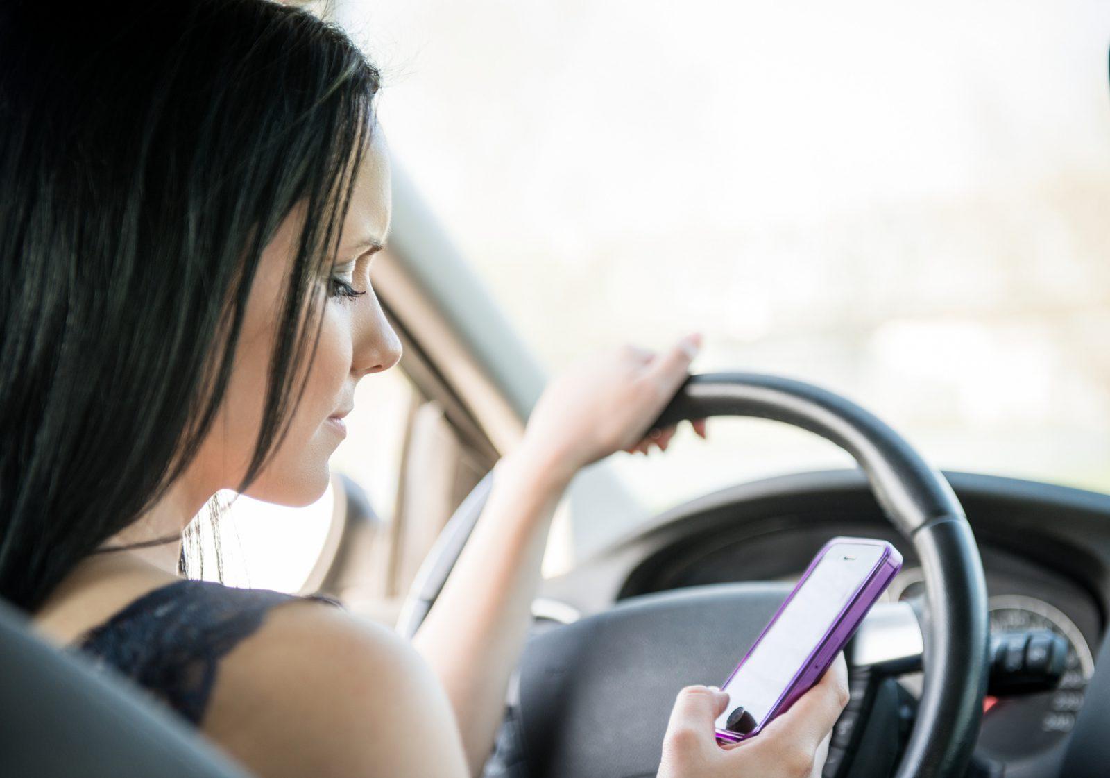 Never look at the phone while driving. silly driving mistakes
