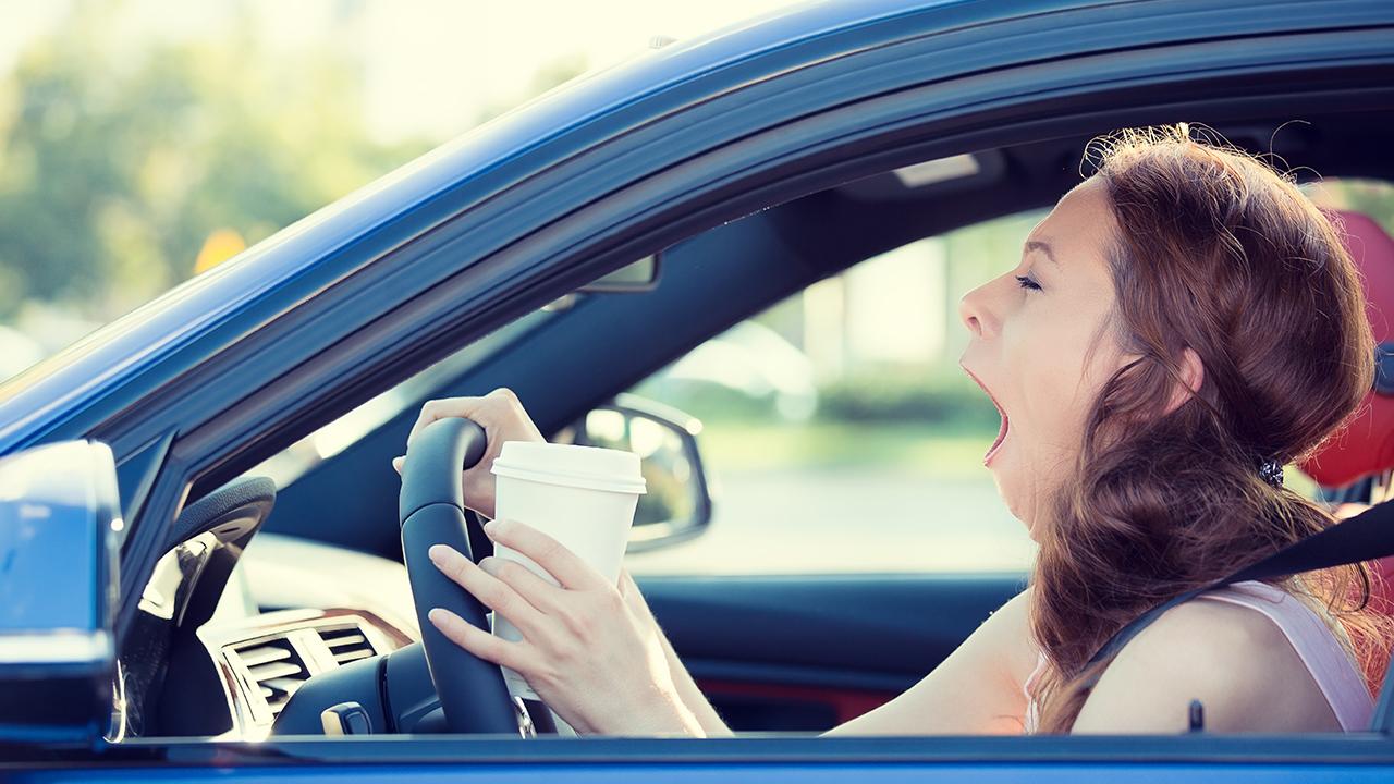 Caffeine can help in keeping you awake. falling asleep at the wheel