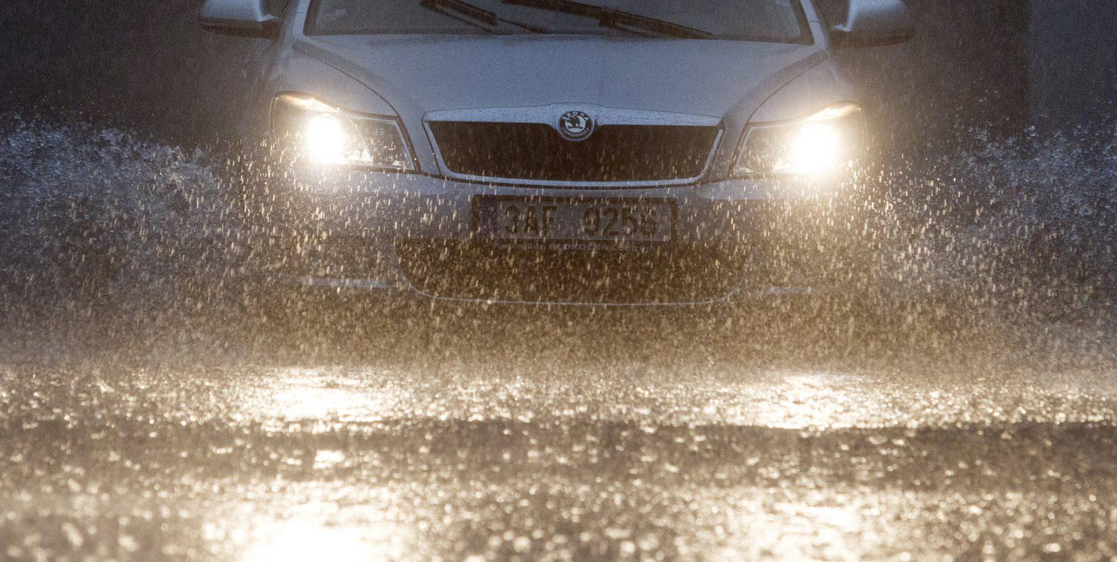 The storm will vanish in your eyes wear sunglasses while driving in the rain