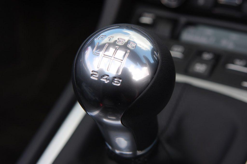 The crunching sound comes from the gearbox