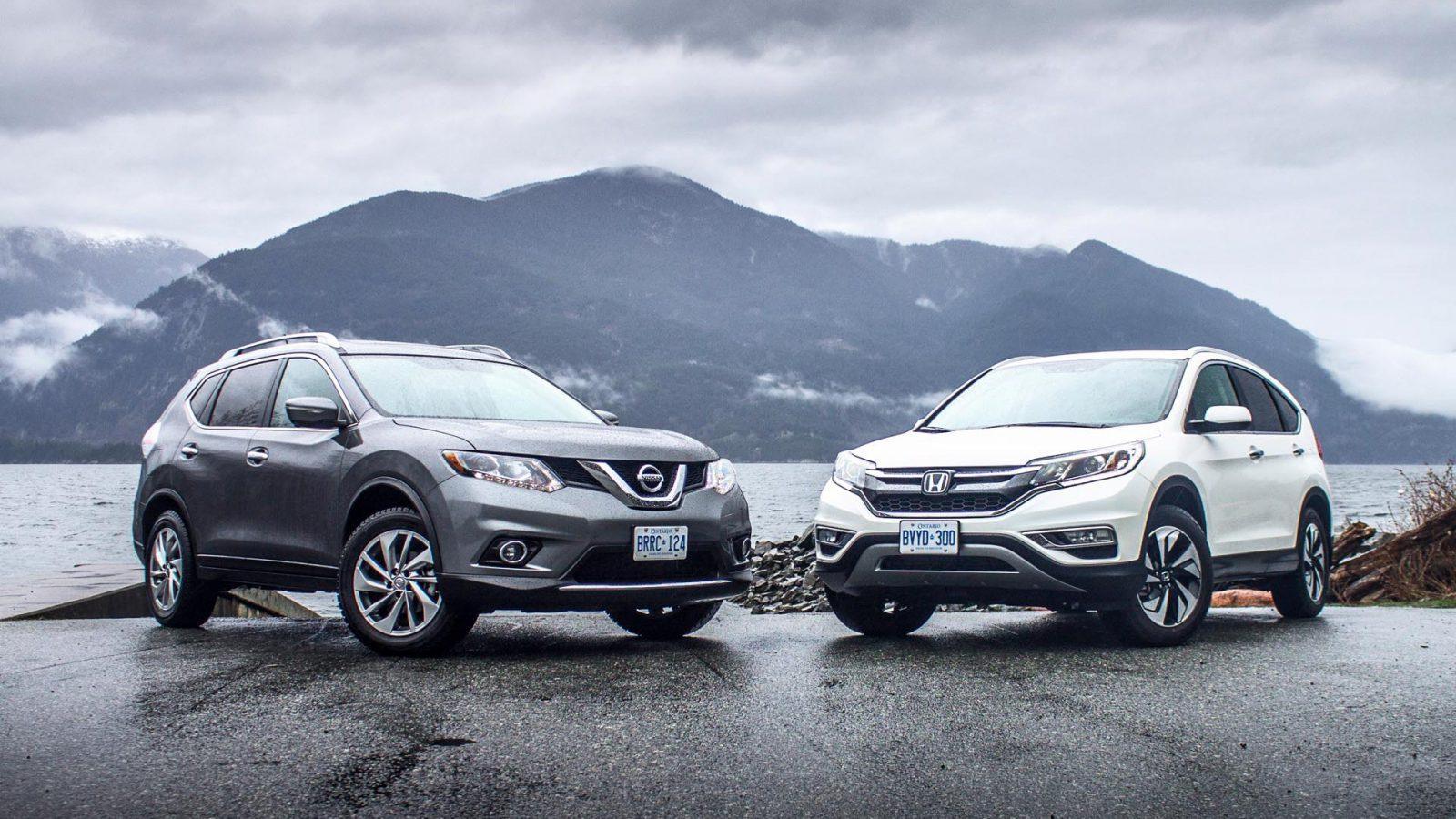 The Rogue has better cargo capacity. nissan rogue vs honda crv